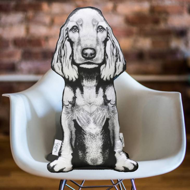 cocker spaniel sofa cushion sculpture