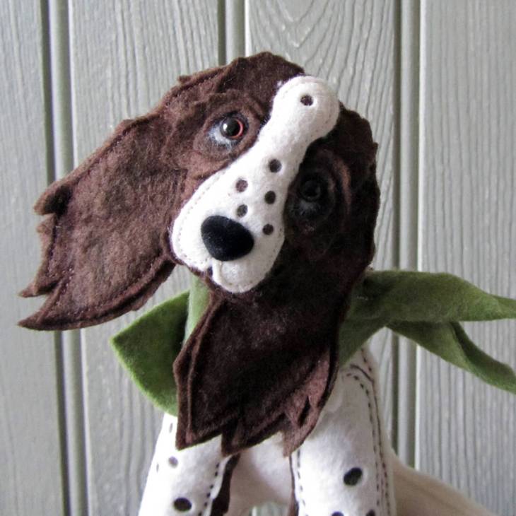 customised-spaniel-felt-dog-sculpture-perfectcockerspaniel