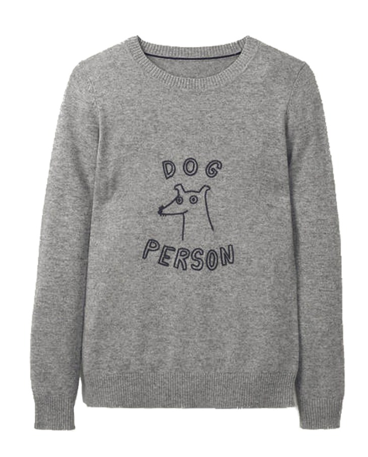 Best christmas presents for dog lovers gift guide / Boden estelle cashmere-blend Dog Person jumper / Perfect cocker spaniel / English cocker spaniel dog blog, advice, puppy tips, grooming / (C) Natalia Ashton