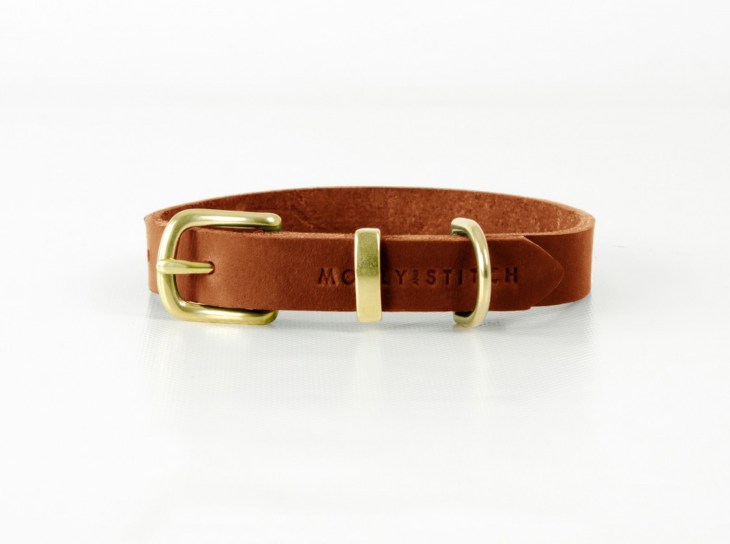 Molly & Stitch tan leather Butter collar / best christmas presents for english cocker spaniels gift guide / perfect cocker spaniel blog (C) Natalia Ashton
