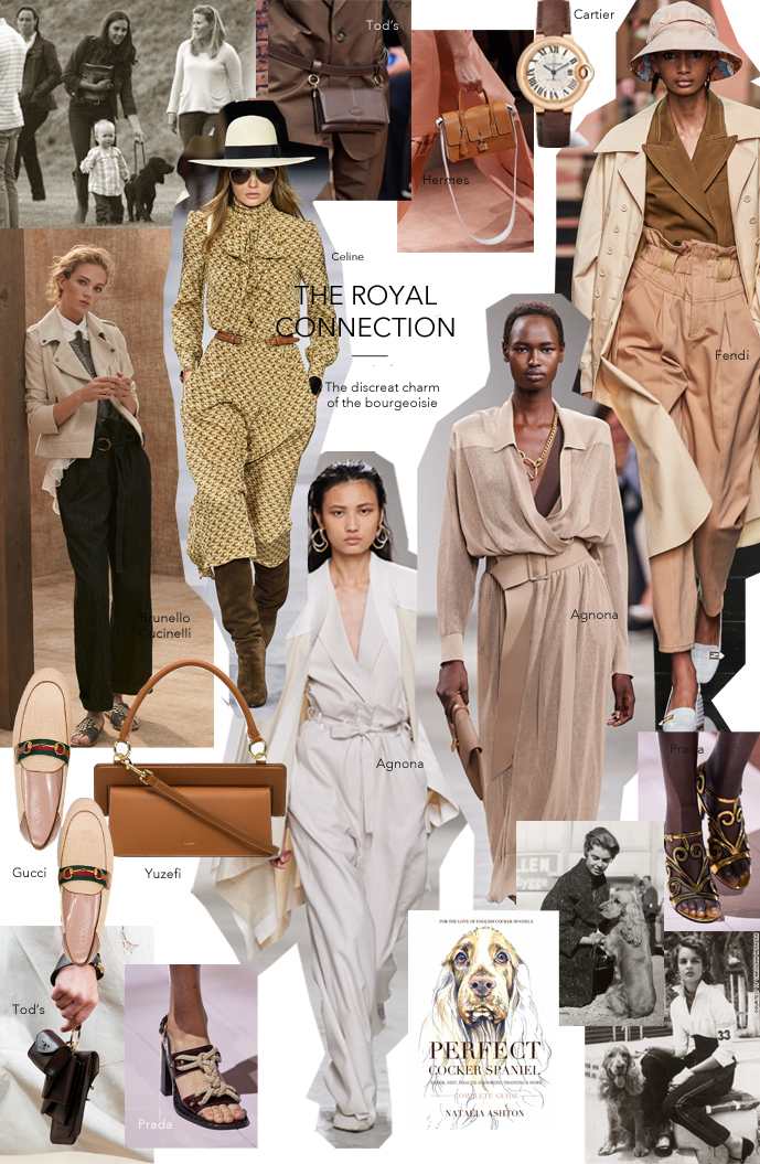 Dog walking outfit inspiration made of wardrobe essentials, timeless classic pieces / trench, brogues, belt bag, white shirt / Spring trends 2020 outfit inspiration ideas / Perfect cocker spaniel English cocker spaniel pet blog (C) Natalia Ashton